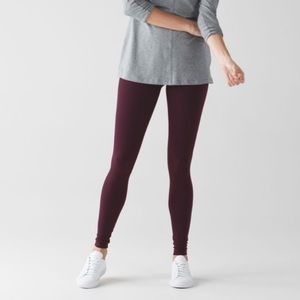 Lululemon Wunder Under leggings (Hi-Rise) maroon